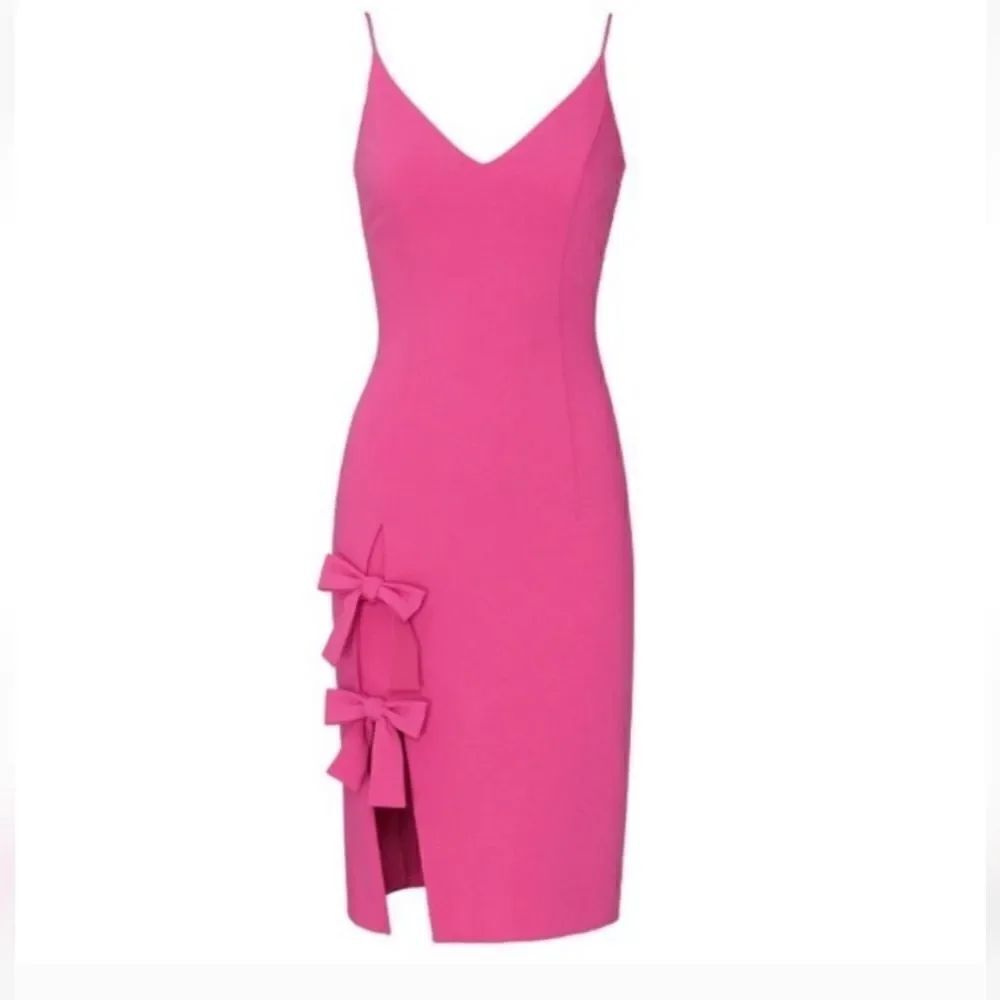 Black Halo French Rose Mystic Sheath Dress Sz 8